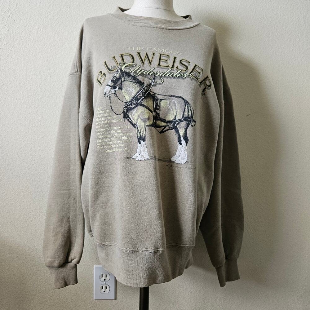 Vintage Carrousel Budweiser Crewneck Large